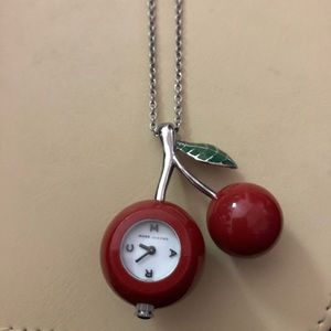 Marc Jacobs Cherry Watch necklace